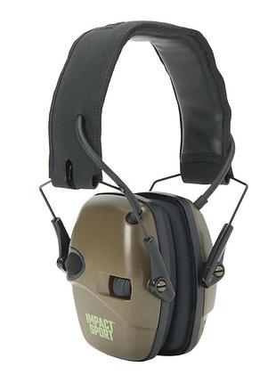 Активні тактичні навушники howard leight impact sport r-02548 bluetooth 5.0 шумозаглушення olive