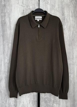 Вовняний светр з коміром поло вовна autograph marks & spencer шерстяной свитер с воротником поло мериносовая шерсть