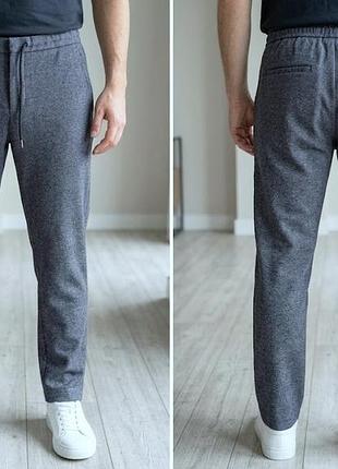 Штани hugo boss banks4-j slim-fit stretch-knit trousers