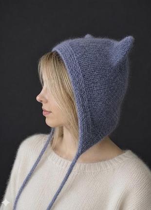 Ангоровый коточепчик с ушками
