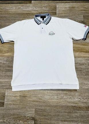 Мужская белая футболка поло country cotton's , размер xl .
