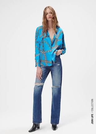 Атласна сорочка zara🌿