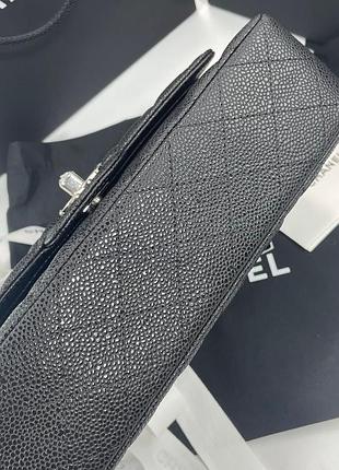 Cc classic flap leather bag 8