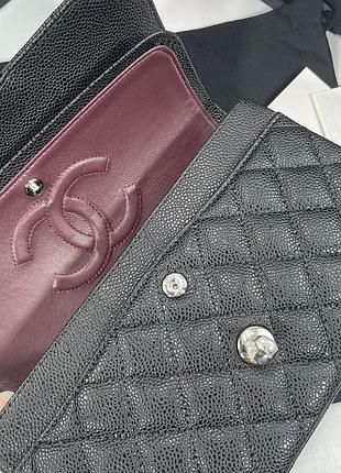 Cc classic flap leather bag 6