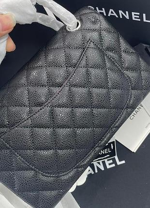 Cc classic flap leather bag 5
