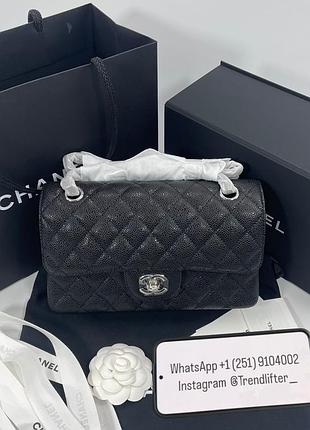 Cc classic flap leather bag