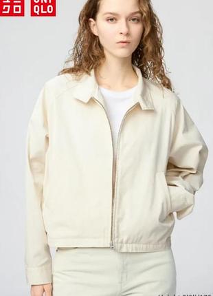 Блузон із суміші бавовни uniqlo