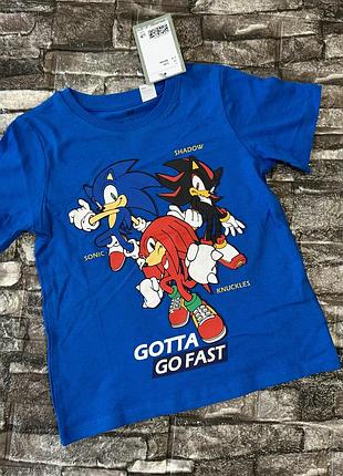 Футболка h&m sonic 98-104
