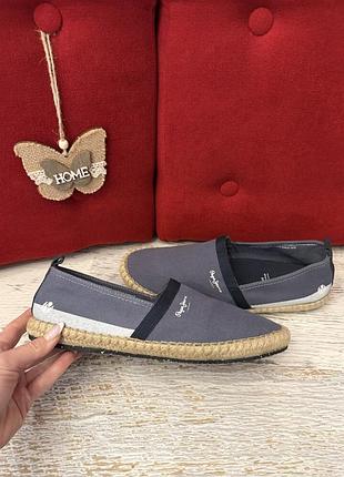 Фирменные мокасины/эспадрильи pepe jeans 42р.