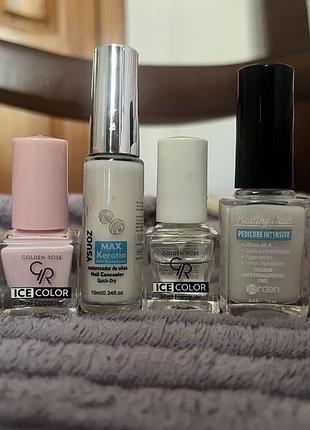 💅 набір лаків для нігтів golden rose + догляд