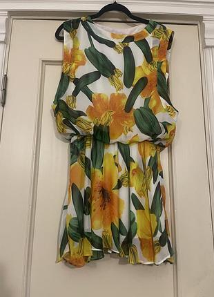 Сукня туніка floral zucchini print