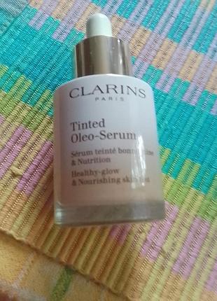 Clarins, tinted oleo-serum, тонирующая сыворотка для лица, оттенок, 02
