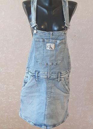 Джинсовый комбинезон женский оригинальный calvin klein jeans размер s