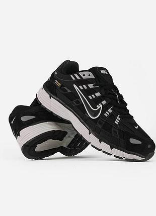 Стильные кроссовки nike p-6000 black/white cordura