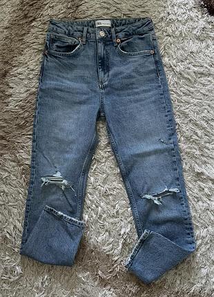 Джинси zara прямого крою розмір 36