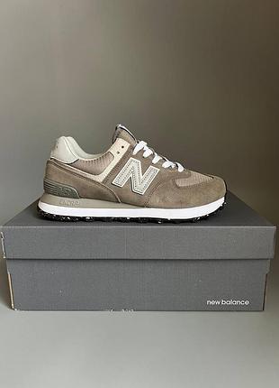 Кросівки чоловічі, кросівки жіночі, 1в1 люкс якість, шкіра, new balance 574 sand beige брак 996, sky-nbl-0413-0996