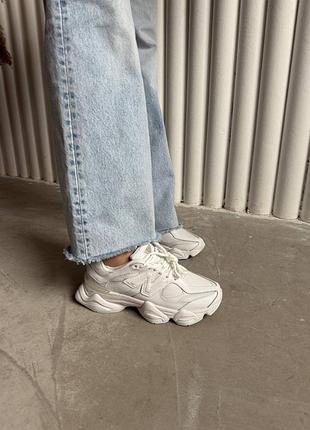 Кроссовки белые легкие удобные new balance 9060