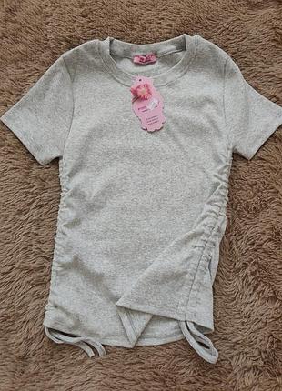 Футболка топ в рубчик жіноча 42-44р xs,s,m