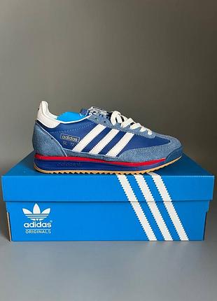 Кроссовки мужские, кроссовки женские, 1в1 люкс качество, кожа, adidas sl 72 rs blue/white брак 947, sky-adi-0506-0947