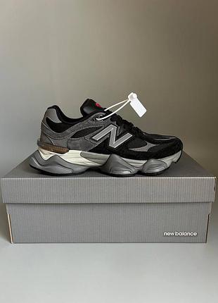 Кроссовки мужские, кроссовки женские, 1в1 люкс качество, кожа, new balance 9060 black nbl-0149 брак 950, sky-nbl-0149-0950