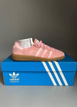 Кроссовки мужские, кроссовки женские, 1в1 люкс качество, кожа, adidas bermuda glow pink брак 917, sky-adi-0579-0917