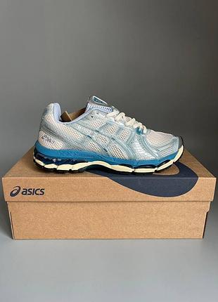 Кроссовки мужские, кроссовки женские, 1в1 люкс качество, кожа, asics gel-kayano 12.1 x kith voyage брак 903, sky-asc-0264-0903