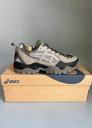 Кроссовки мужские, кроссовки женские, 1в1 люкс качество, кожа, asics gel-pickax brown/grey отсутствие 869, sky-asc-0242-0869