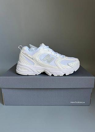 Кроссовки мужские, кроссовки женские, 1в1 люкс качество, кожа, new balance 530 triple white брак 860, sky-nbl-0015-0860