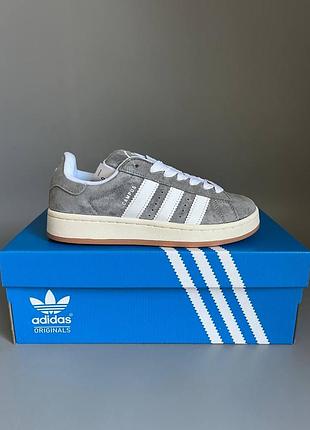 Кроссовки мужские, кроссовки женские, 1в1 люкс качество, кожа, adidas campus 00s grey/white отсутствие 857, sky-adi-0352-0857