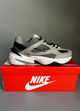 Кроссовки мужские, кроссовки женские, 1в1 люкс качество, кожа, nike m2k black/grey брак 832, sky-nik-0347-0832