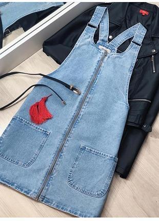 Джинсовий сарафан на блискавці denim co р. 6