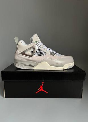 Кроссовки мужские, кроссовки женские, 1в1 люкс качество, кожа, nike air jordan 4 frozen moments брак 711, sky-nik-0780-0711