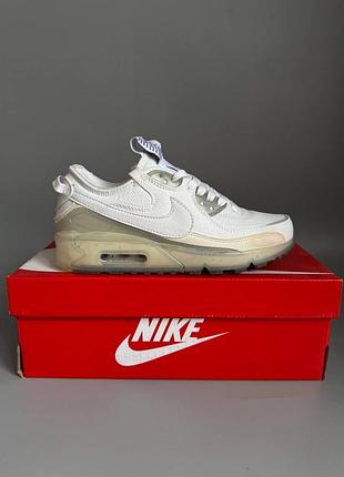 Кросівки чоловічі, кросівки жіночі, 1в1 люкс якість, шкіра, nike air max terrascape 90 white брак 533, sky-nik-0504-0533