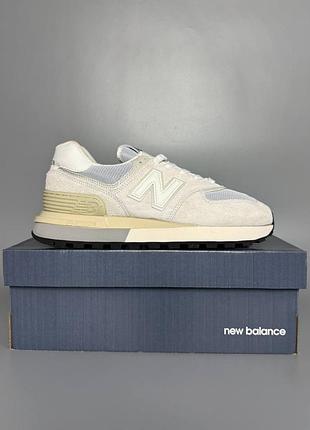 Кроссовки мужские, кроссовки женские, 1в1 люкс качество, кожа, new balance 574 legacy white брак 446, sky-nbl-0179-0446