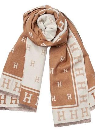 Кашемировый шарф, палантин в стиле hermes!