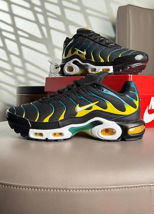 Мужские кроссовки nike air max plus tn black teal yellow