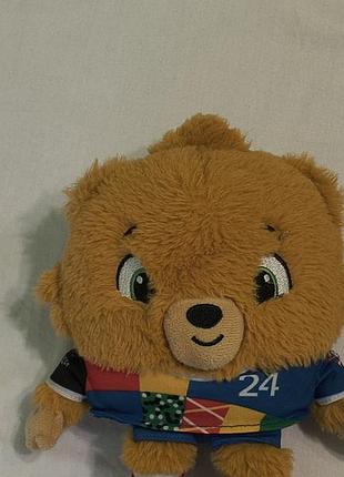 Uefa euro 2024 mascott albart - плюшевий ведмедик альберт - офіційний маскот уєфа євро 2024 - 20 см