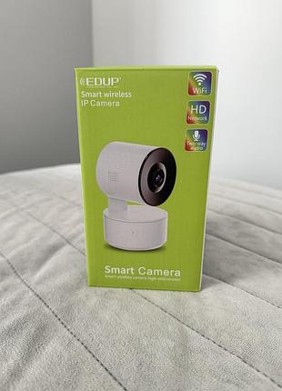 Нова wi-fi ip камера для відеоспостереження edup eh15 для дому з датчиком руху, звуком та сиреною.