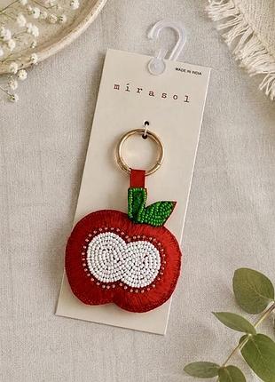 Оригінал! новий брендовий брелок mirasol accessories у формі яблучка