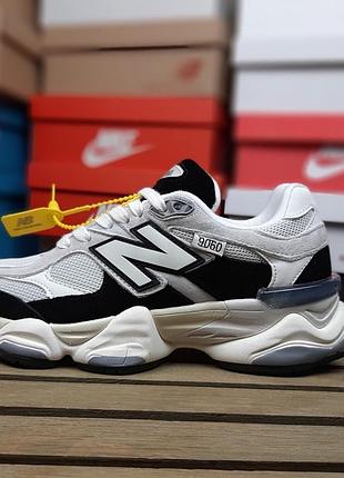 Жіночі кросівки new balance 9060 білі з чорним