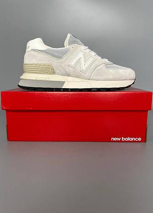Кроссовки мужские, кроссовки женские, 1в1 люкс качество, кожа, new balance 574, legacy white брак 286, sky-nbl-0179-0286