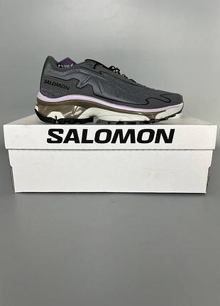 Кроссовки мужские, кроссовки женские, 1в1 люкс качество, кожа, salomon xt slate grey брак 181, sky-slm-0022-0181