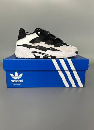 Кросівки чоловічі, кросівки жіночі, 1в1 люкс якість, шкіра, adidas niteball black/grey adi-0279 брак 176, sky-adi-0279-0176