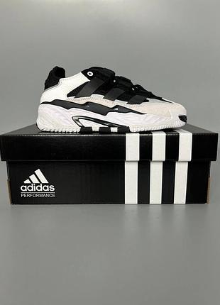 Кросівки чоловічі, кросівки жіночі, 1в1 люкс якість, шкіра, adidas niteball black/grey adi-0279 брак 159, sky-adi-0279-0159