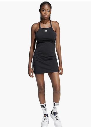 Стильна коротка чорна сукня adidas спортивна