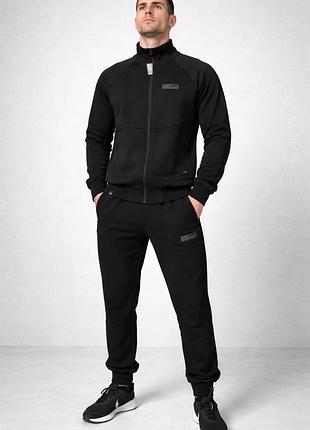 Чоловічий спортивний костюм puma premium | 100% бавовна double face | туреччина | весна/осінь|демісезонний щільний якісний трикотажний костюм