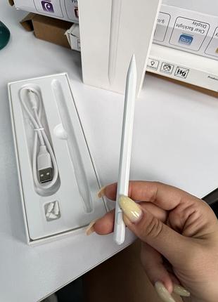 Стилус для ipad pencil с магнитным креплением, usb-c, совместимый с ipad pro/air/mini, белый