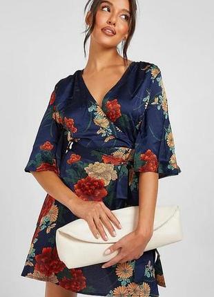 Красивое платье в цветочный принт boohoo xl