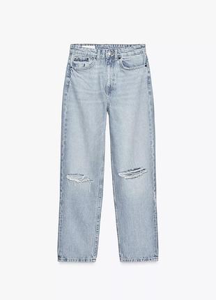 Джинсы zara mom fit 38 р.
