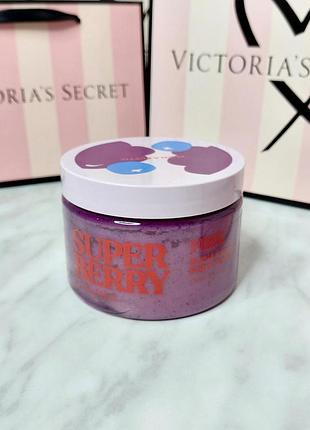 Скраб для тіла «super berry». pink. victoria's secret. оригінал 🇺🇸